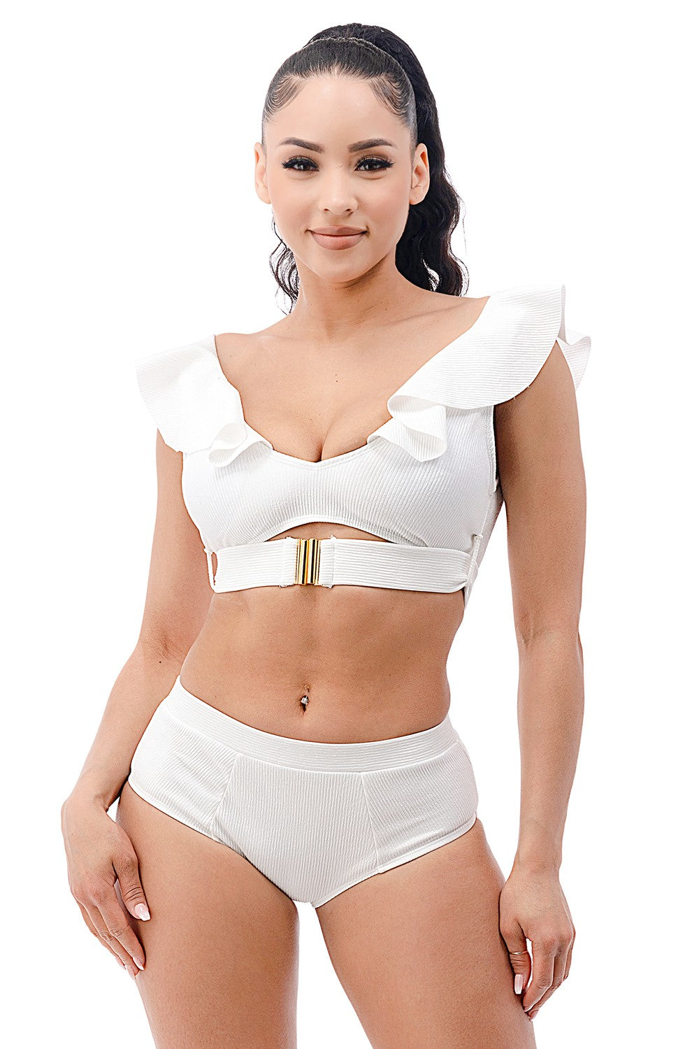 Ruffle Edge Bikini Sets