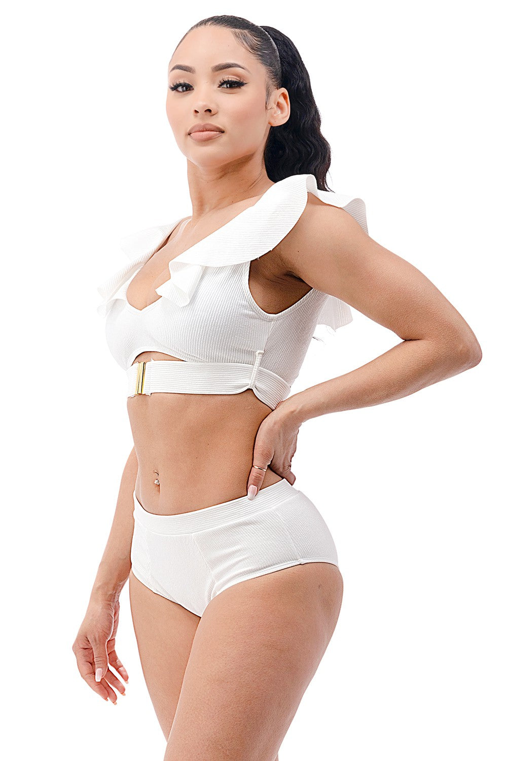 Ruffle Edge Bikini Sets