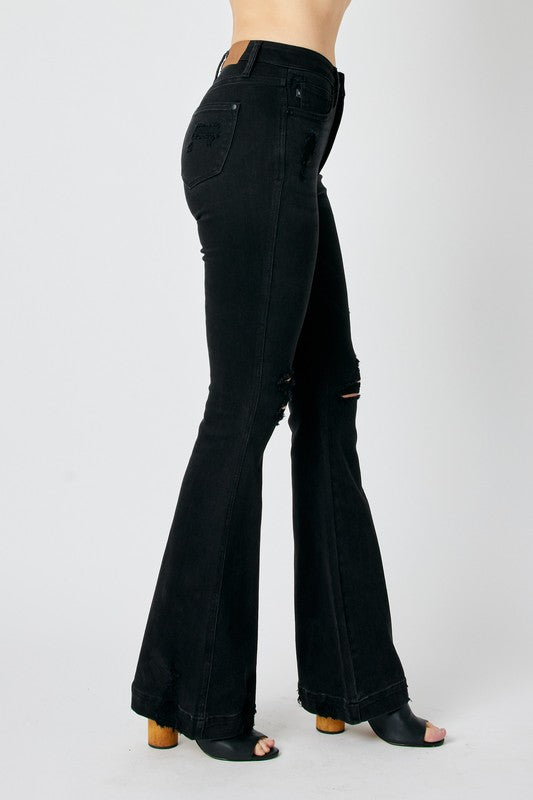 High Waisted Tummy Control Destroy Flare