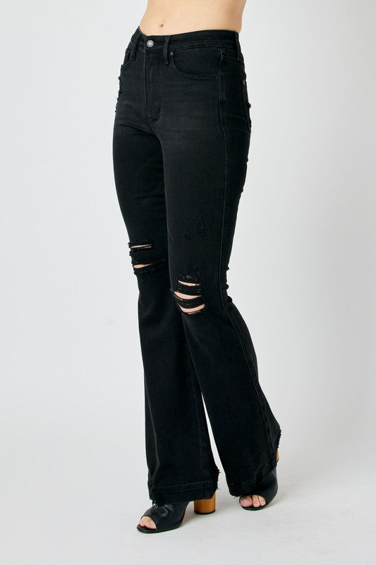 High Waisted Tummy Control Destroy Flare