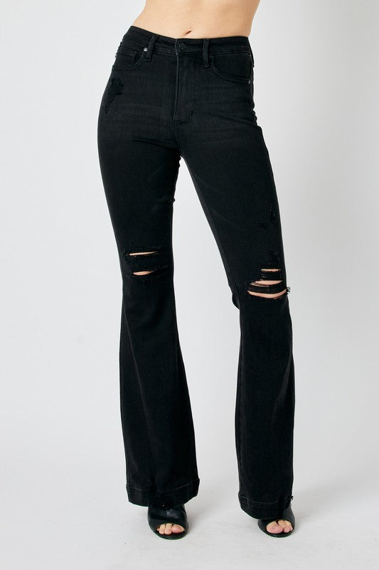 High Waisted Tummy Control Destroy Flare