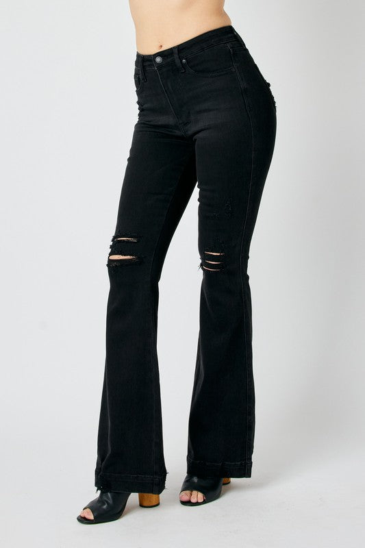 High Waisted Tummy Control Destroy Flare
