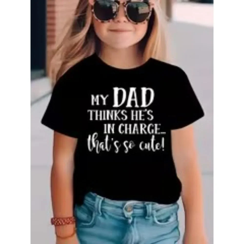 Kids’ Cartoon Print Short-Sleeve T-Shirt