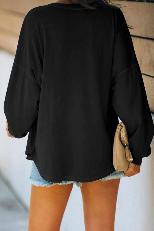 Long Sleeve Over Size Shirt