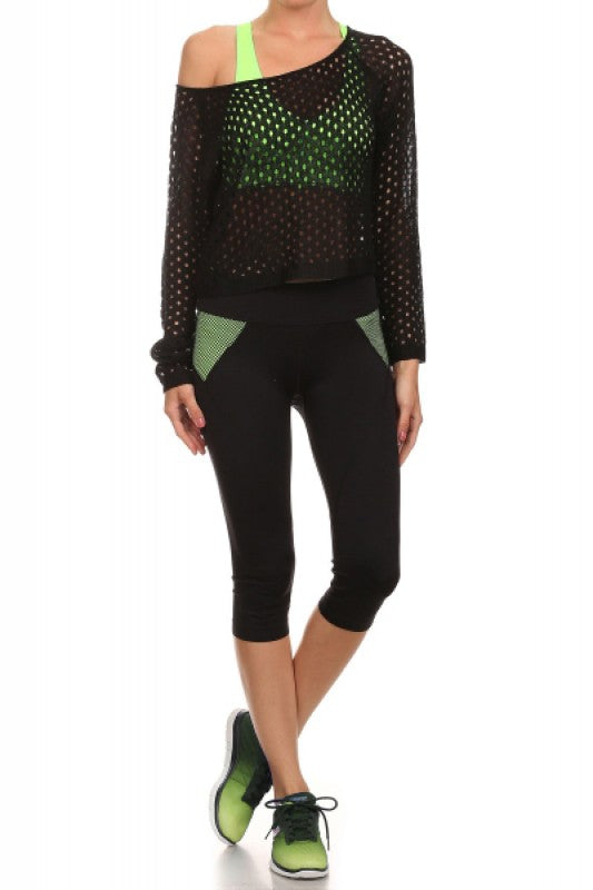 Off Shoulder Yoga Active Tops Sweats