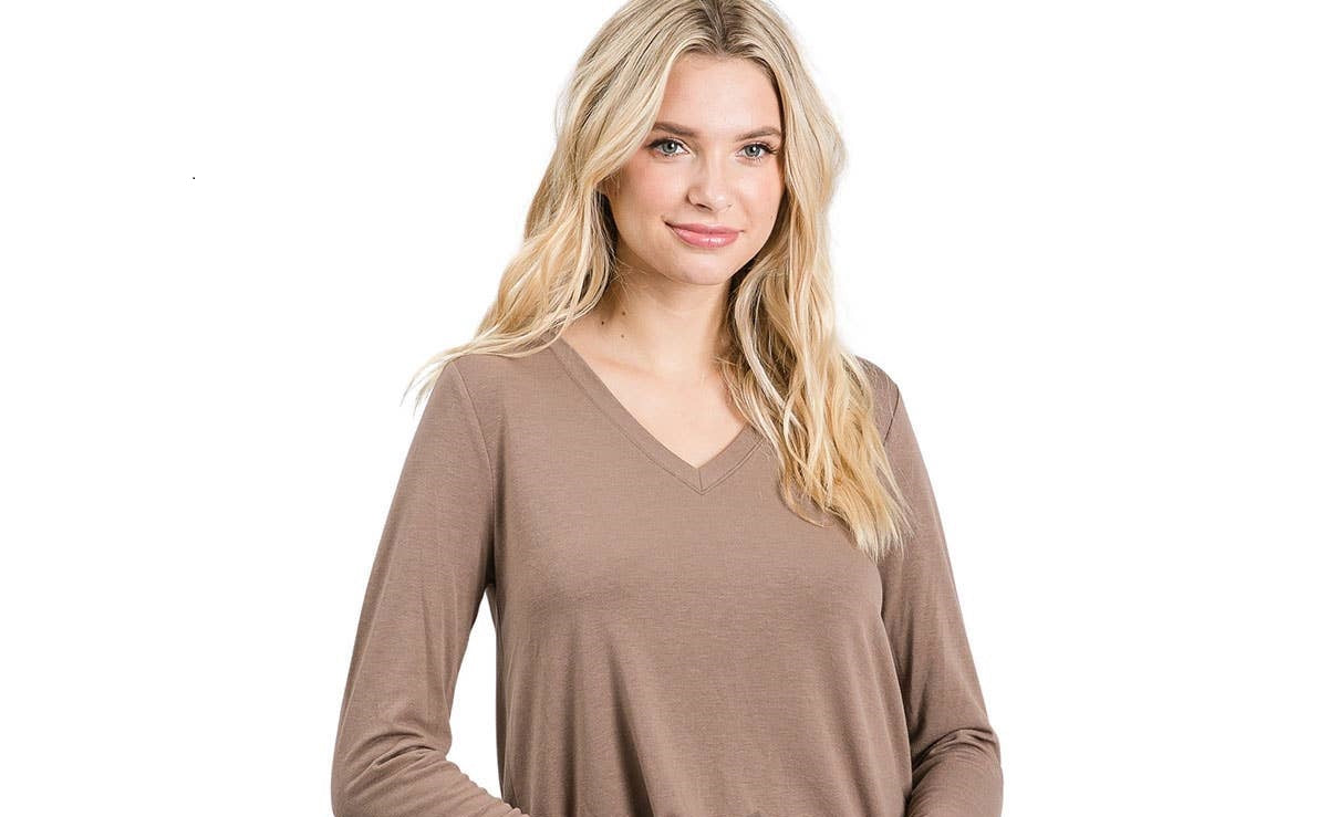 LONG SLEEVE V-NECK