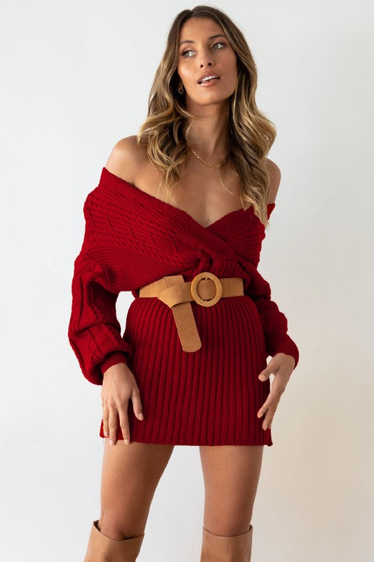 SEXY SWEATERS FASHION DRESS