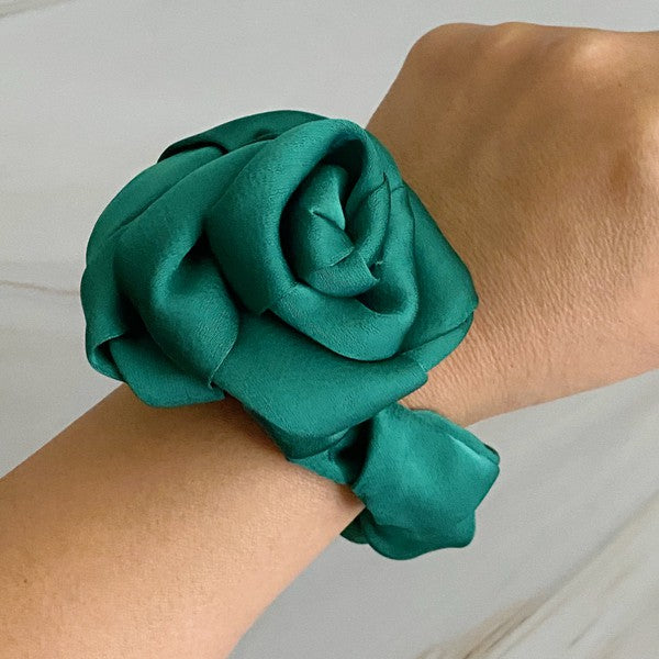 Art Of Work Satin Rose Scrunchie