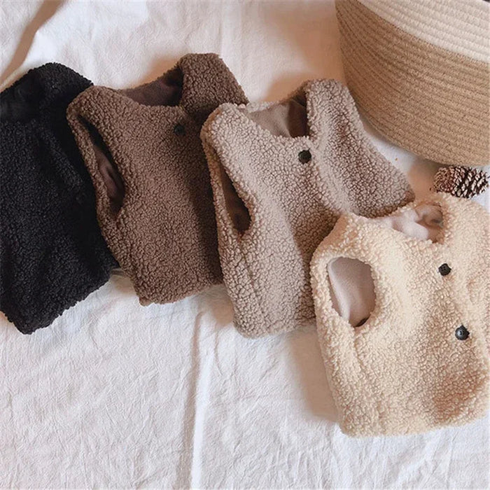 Kids’ Plush V-Neck Vest