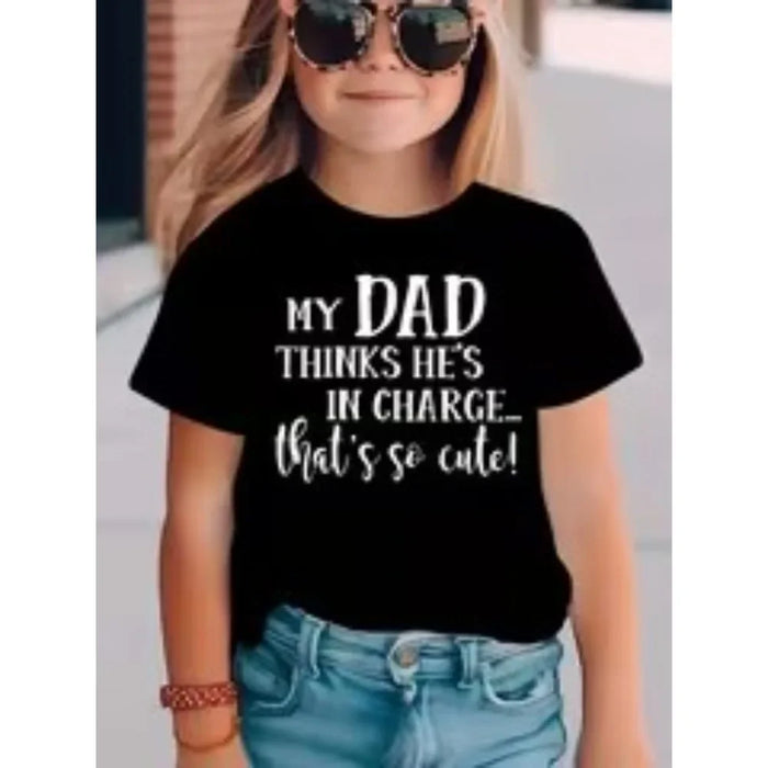 Kids’ Cartoon Print Short-Sleeve T-Shirt